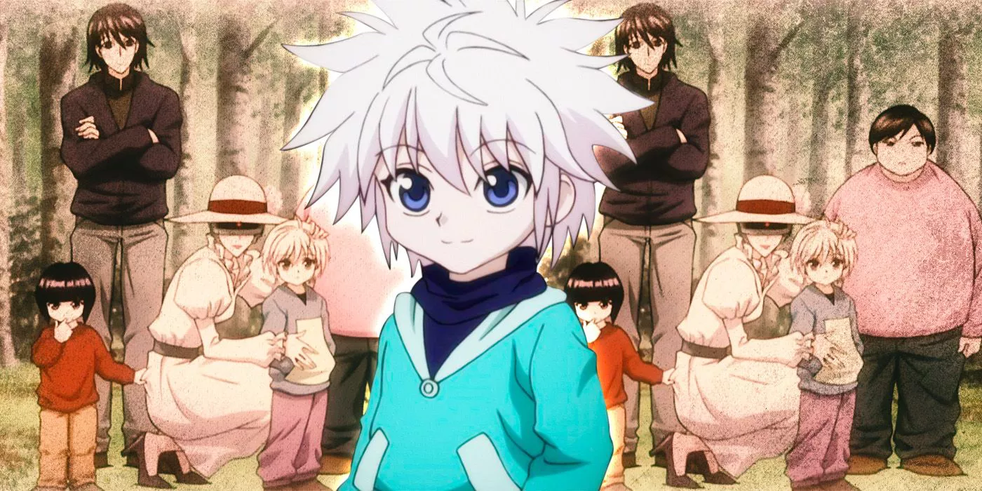 Hunter X Hunter' Zoldyck family and Killua on the foreground