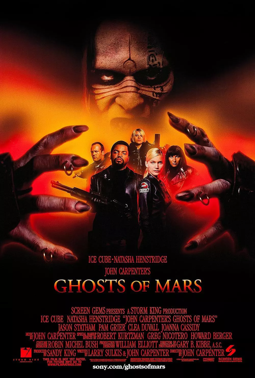 Pam Grier, Natasha Henstridge, Ice Cube, Jason Statham, Richard Cetrone y Clea DuVall en Ghosts of Mars (2001)