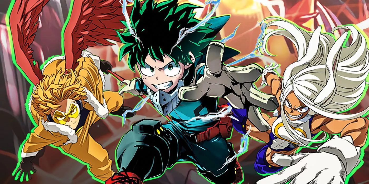 Midoriya, Hawks y Mirko