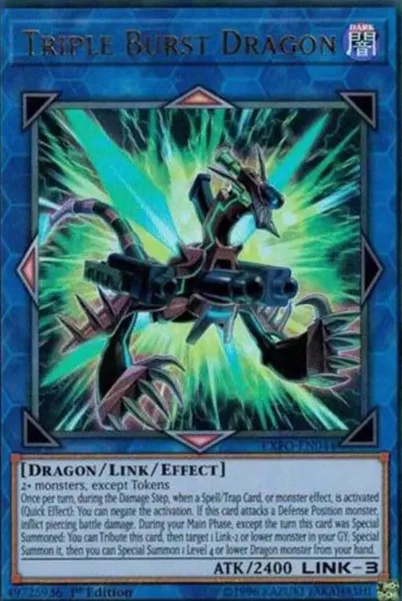 Triple Burst Dragon accurately represents its name.