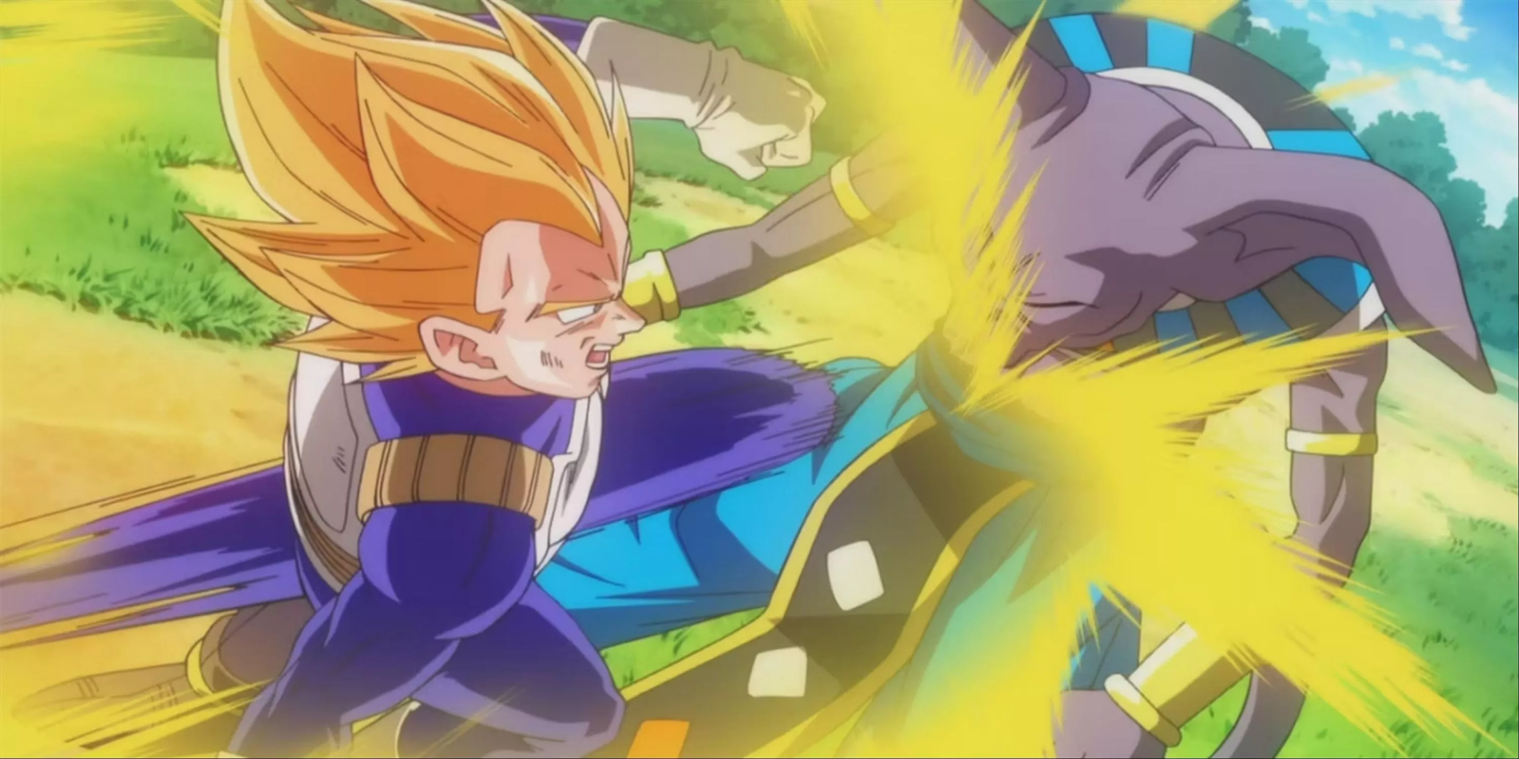 Vegeta Defending Bulma