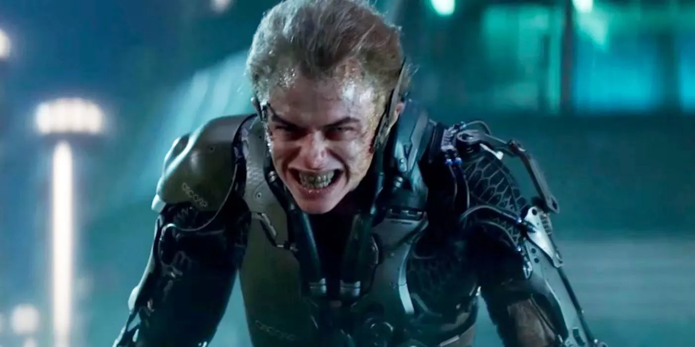 Harry Osborn (played by actor Dane DeHaan) as Green Goblin in The Amazing Spider-Man 2.