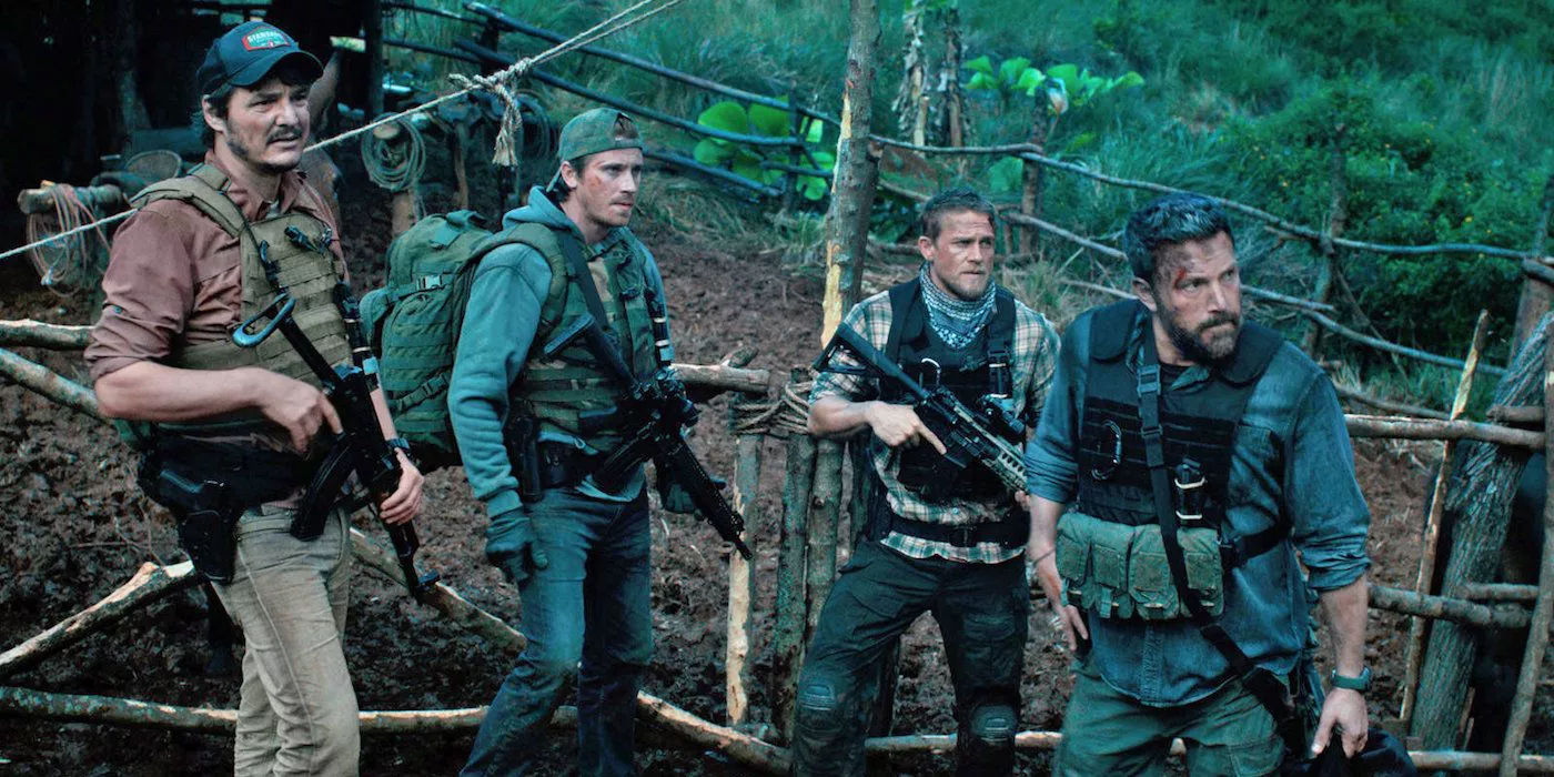 Santiago Garcia, Tom Davis, William Miller, Ben Miller, Francisco Morales en Triple Frontier