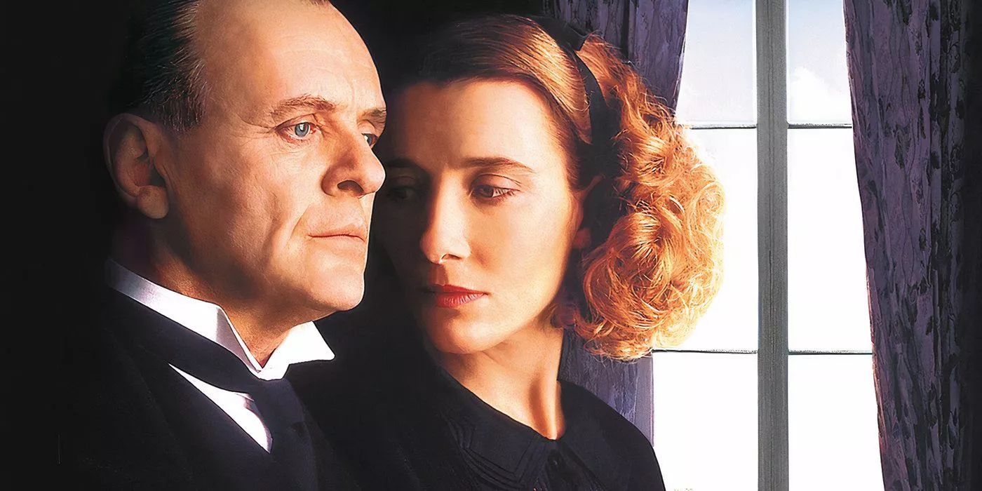 Mrs Kenton (Emma Thompson) gazes at Stevens (Anthony Hopkins)