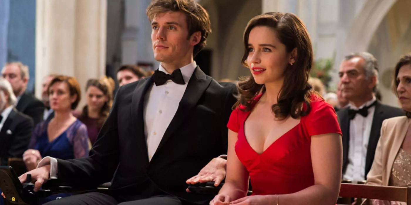 Will and Louisa next to each other at a wedding in Me Before You.