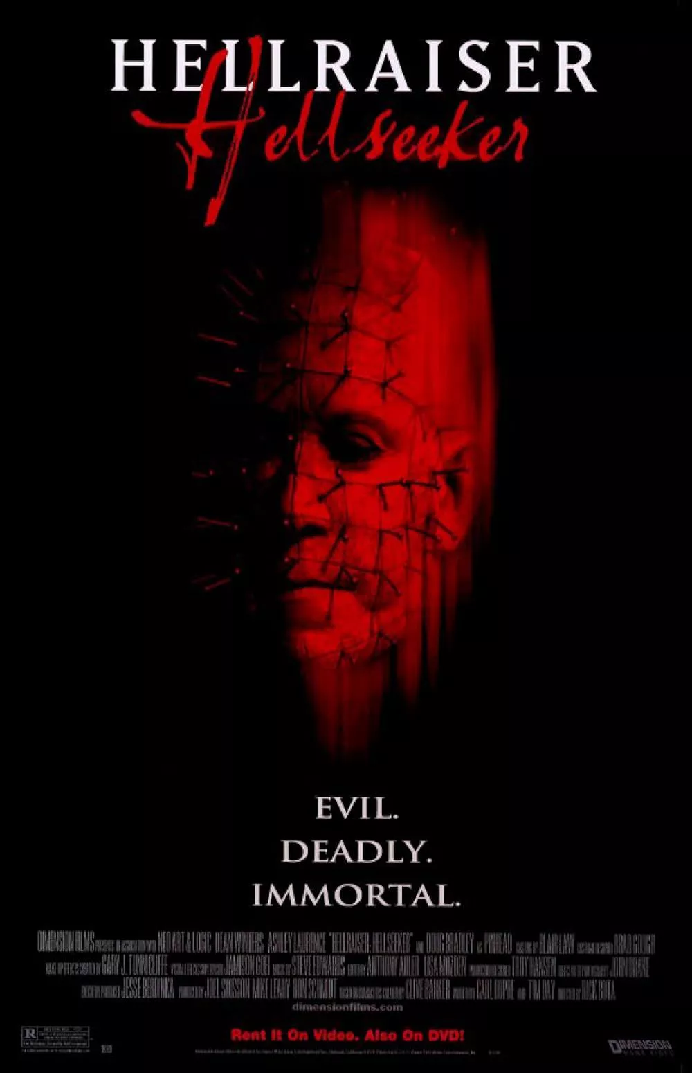 Pinhead hidden on the poster of Hellraiser Hellseeker