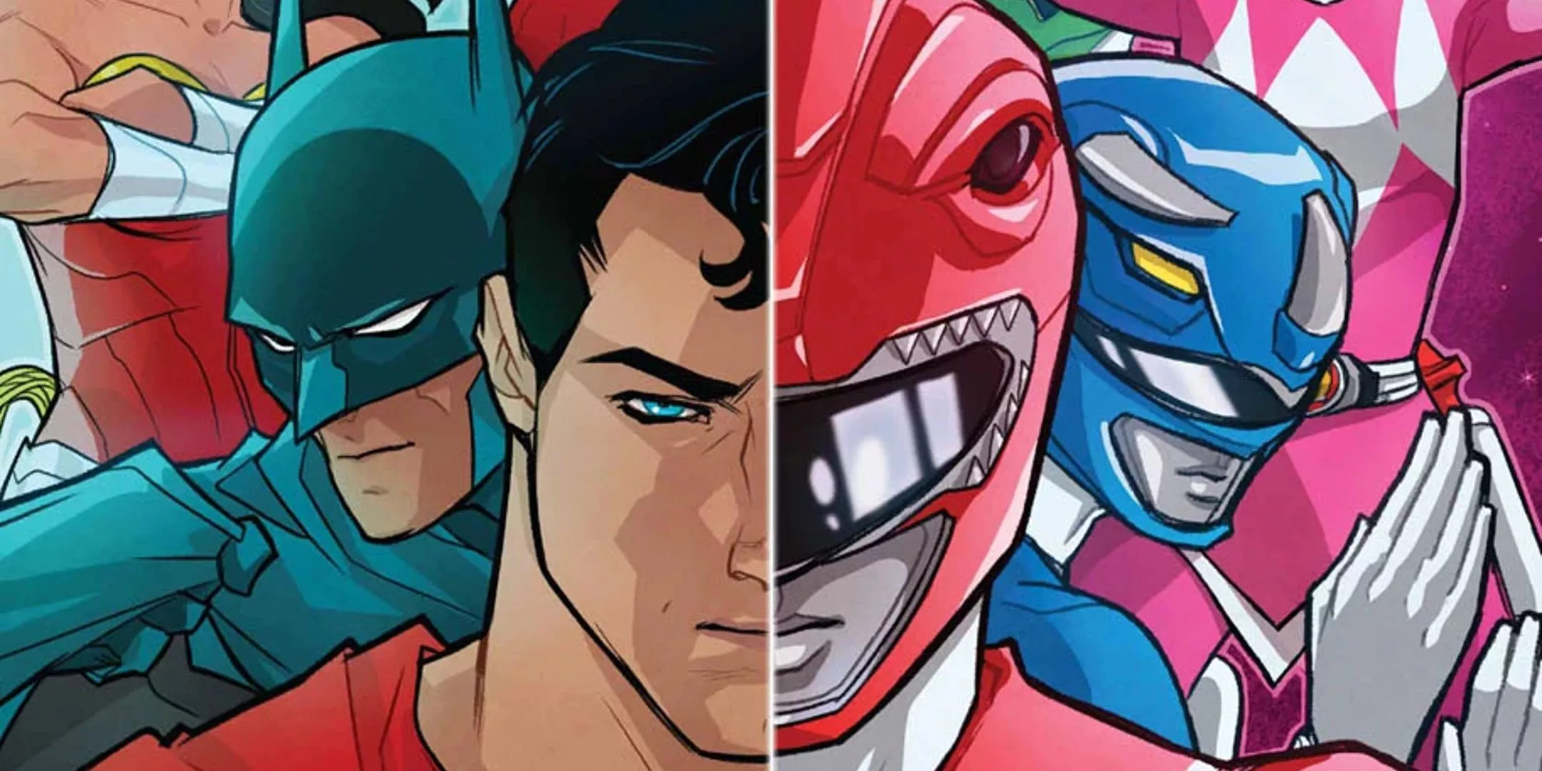 Justice League MMPR 1 cover header