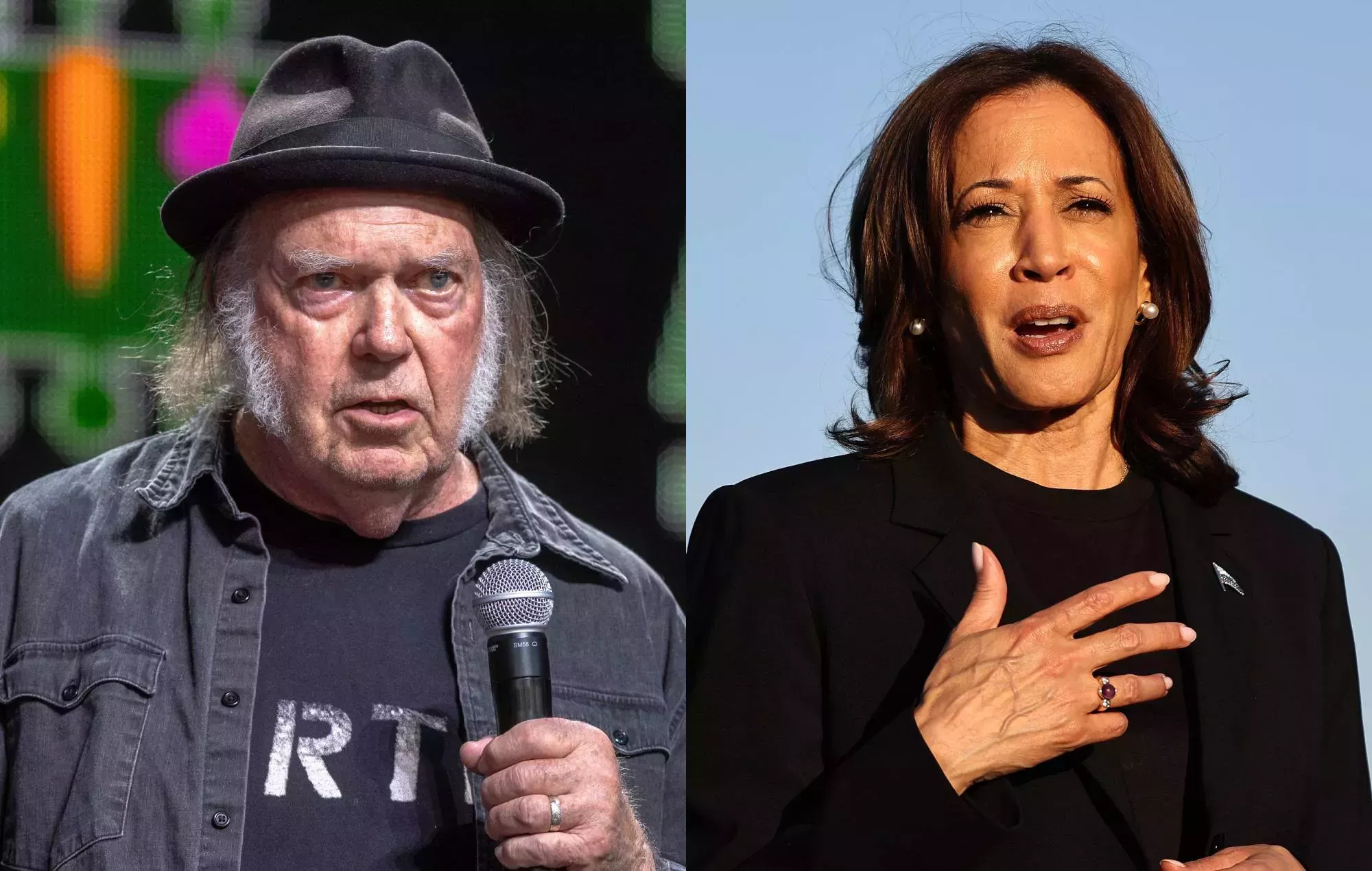 Neil Young apoya a Kamala Harris como candidata a la presidencia: 