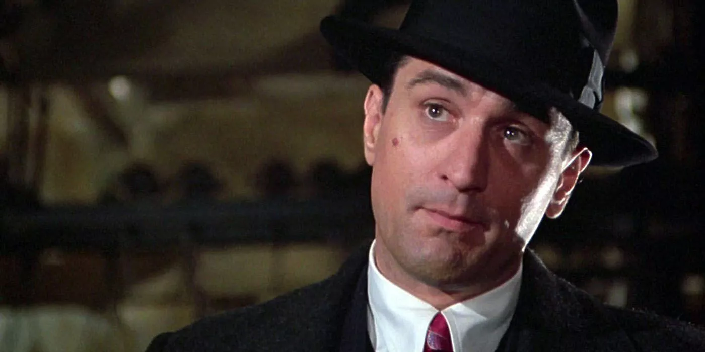 Robert De Niro giving someone an incredulous look while wearing a fedora - Once Upon a Time in America.