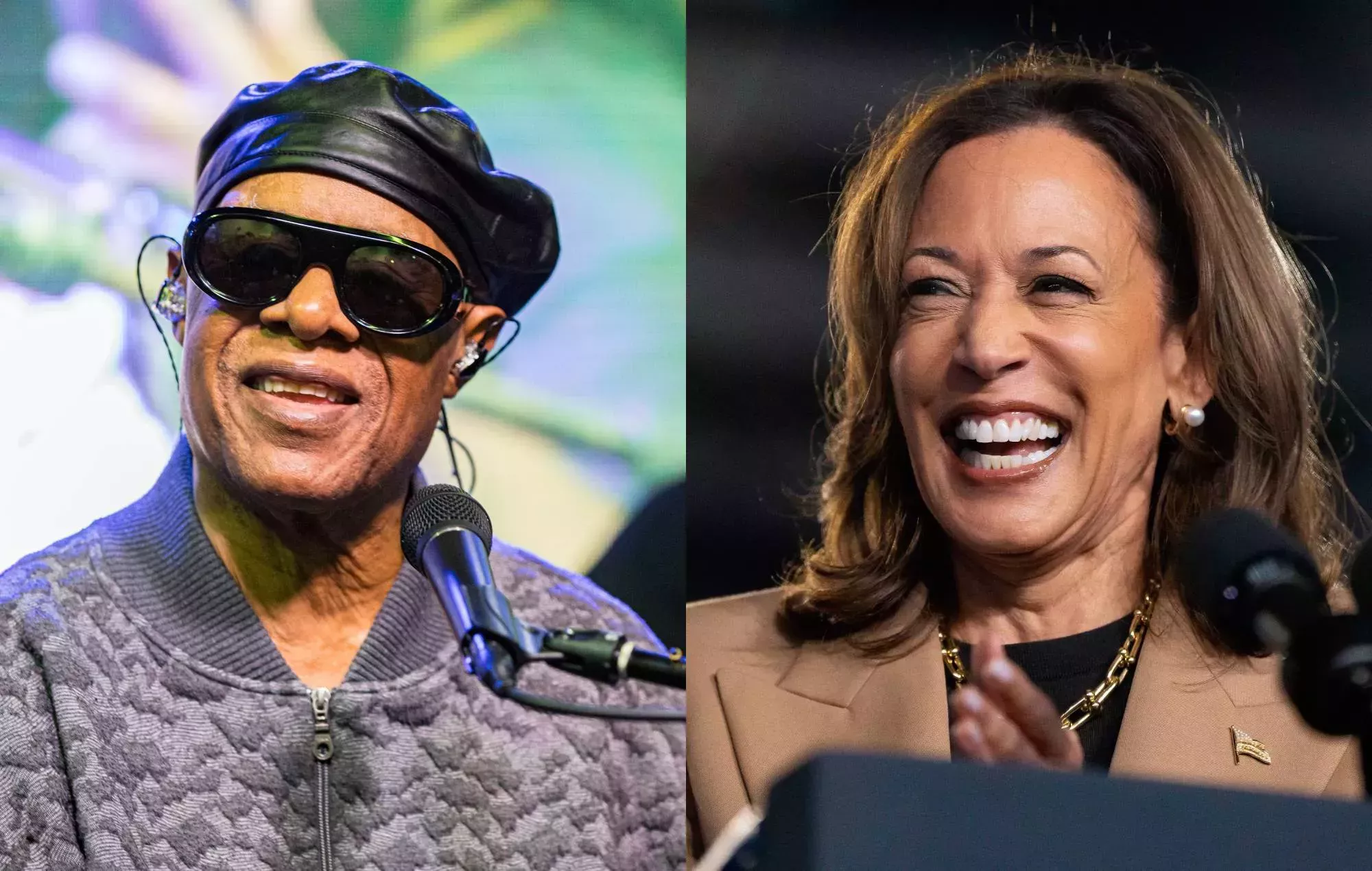 Stevie Wonder apoya a Kamala Harris: 