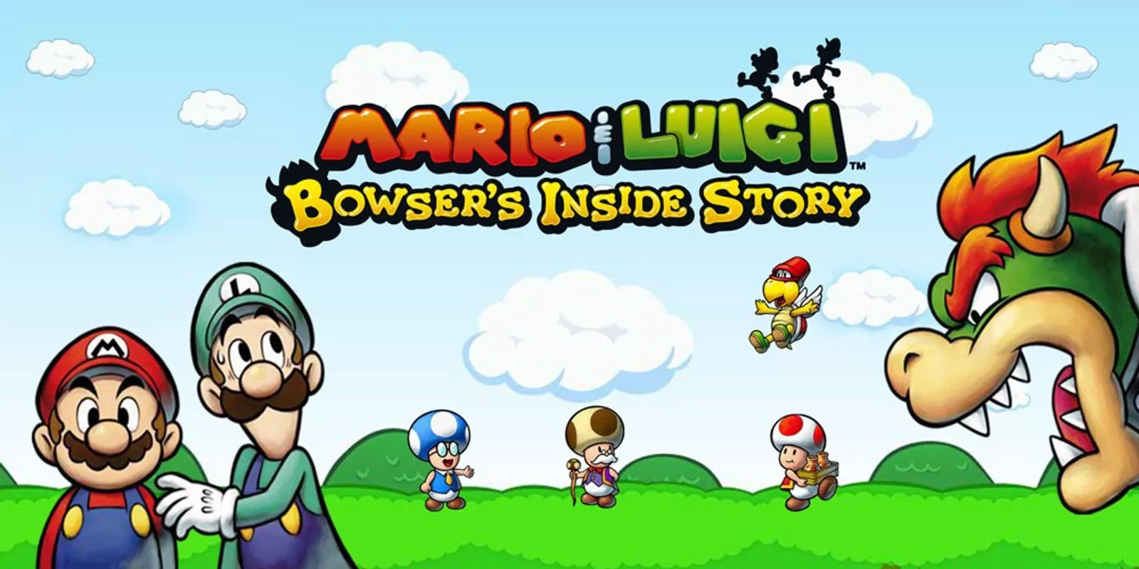 Bowser rugiendo en la portada de Mario & Luigi: Bowser's Inside story.