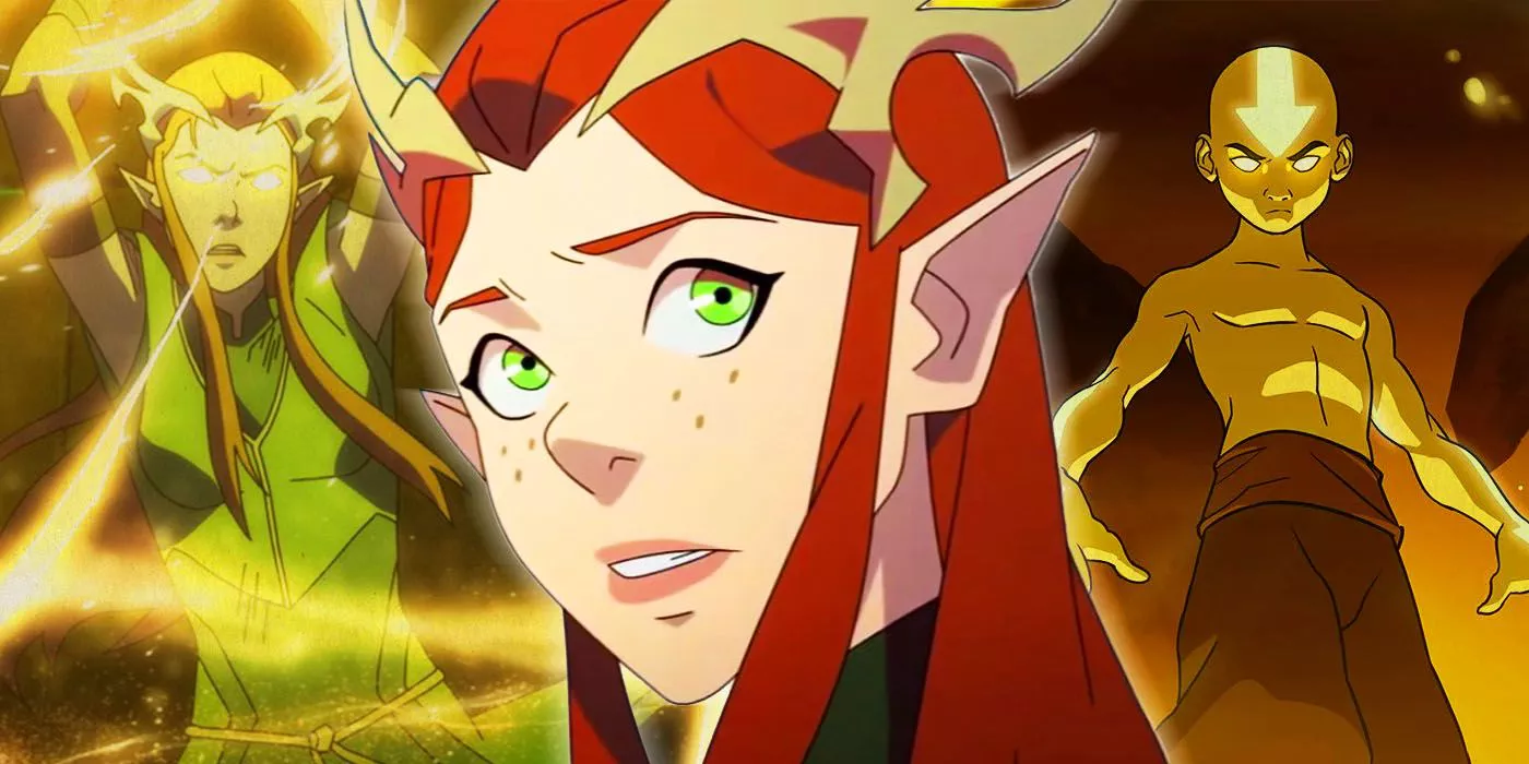 Keyleth luciendo seria en The Legend of Vox Machina