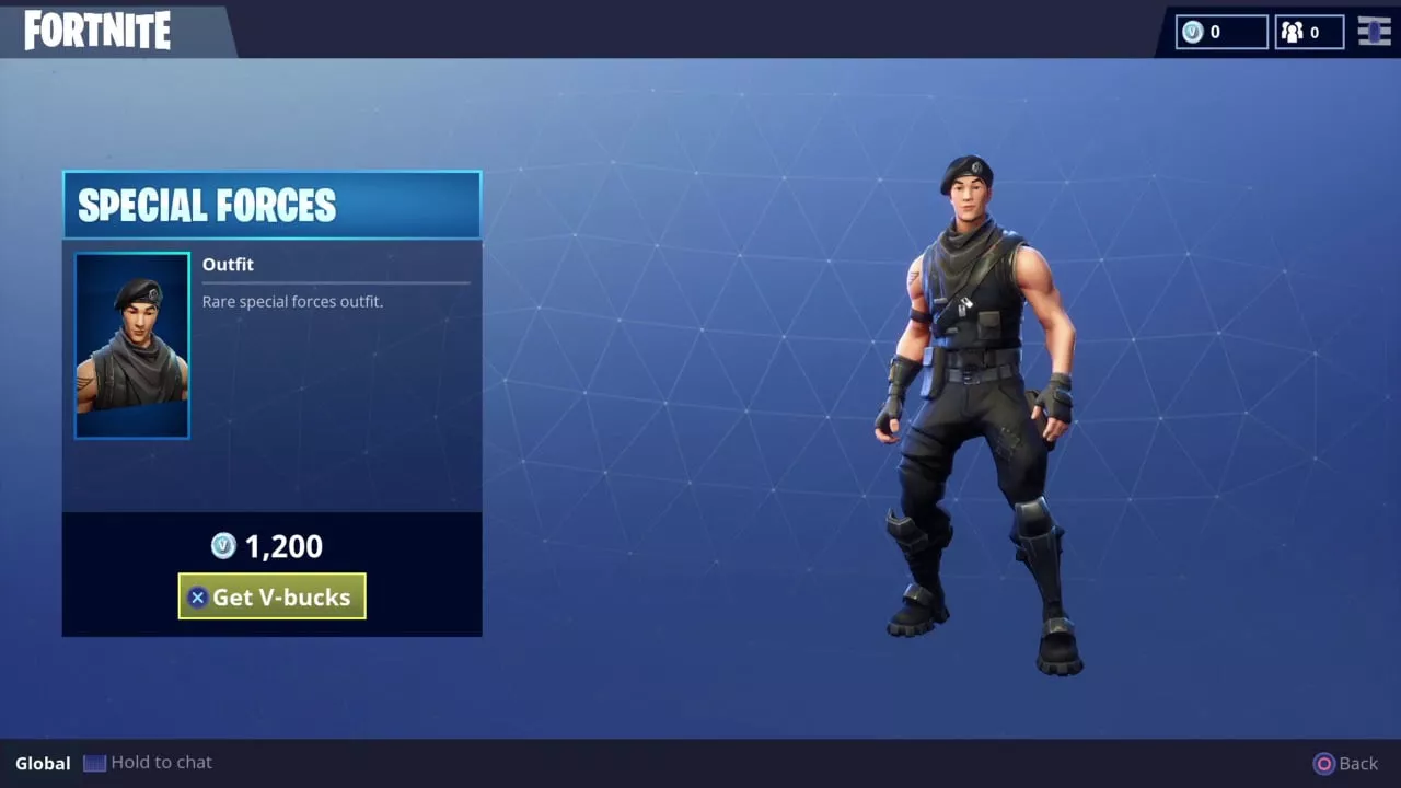 Special Forces Fortnite Skin