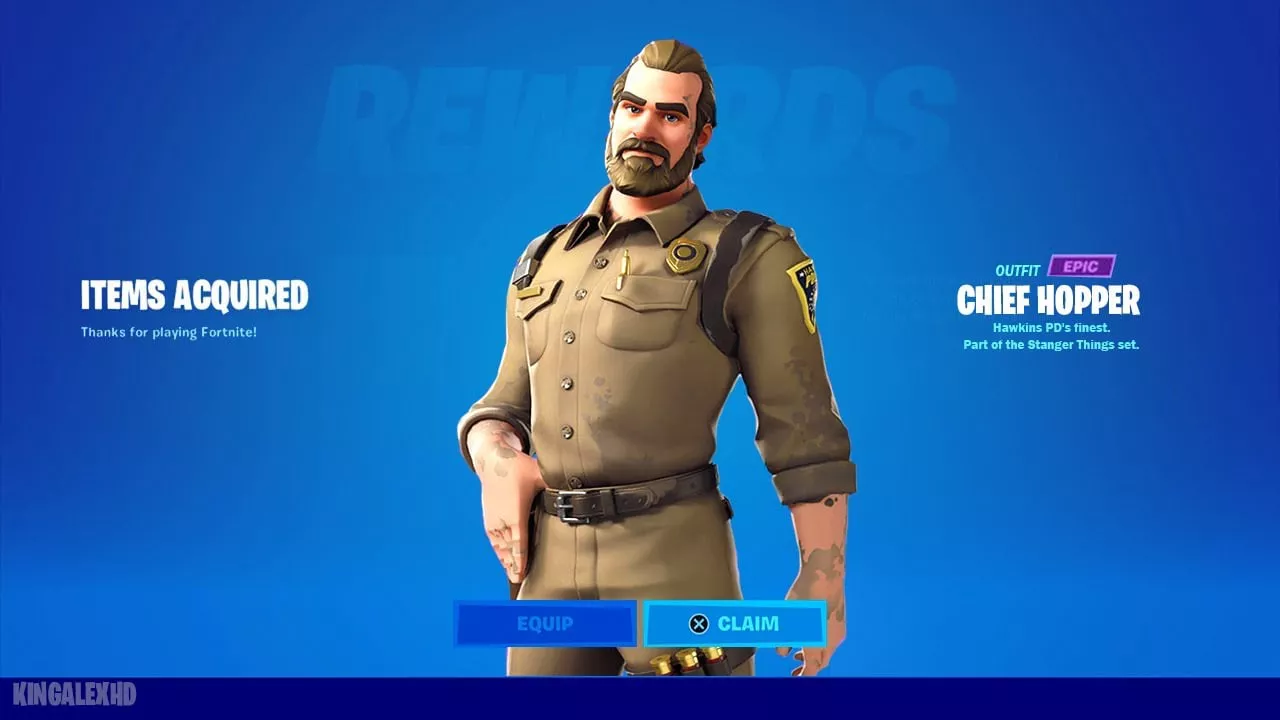 Chief Hopper Fortnite Skin