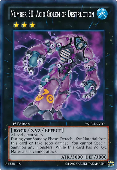 Número 30: Acid Golem of Destruction en el TCG/OCG de Yu-Gi-Oh!