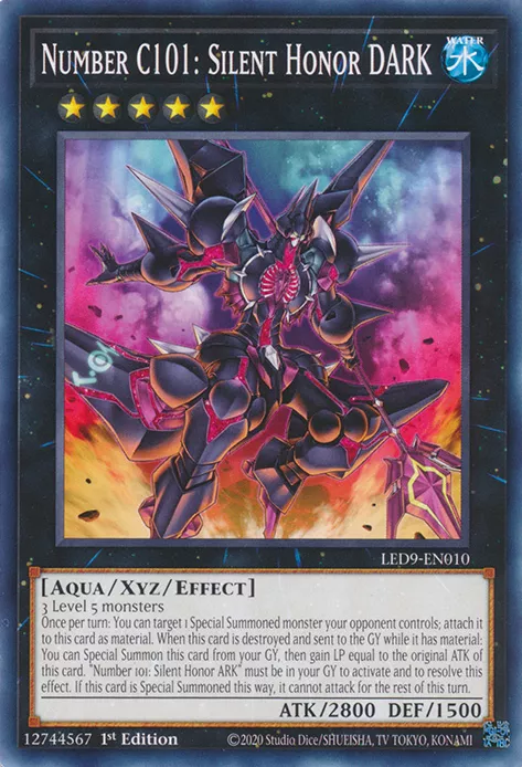 Número C101: Silent Honor DARK en el TCG/OCG de Yu-Gi-Oh!