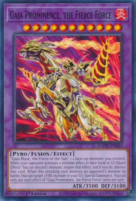 Gaia Prominence, la Fuerza Feroz en el TCG/OCG de Yu-Gi-Oh!