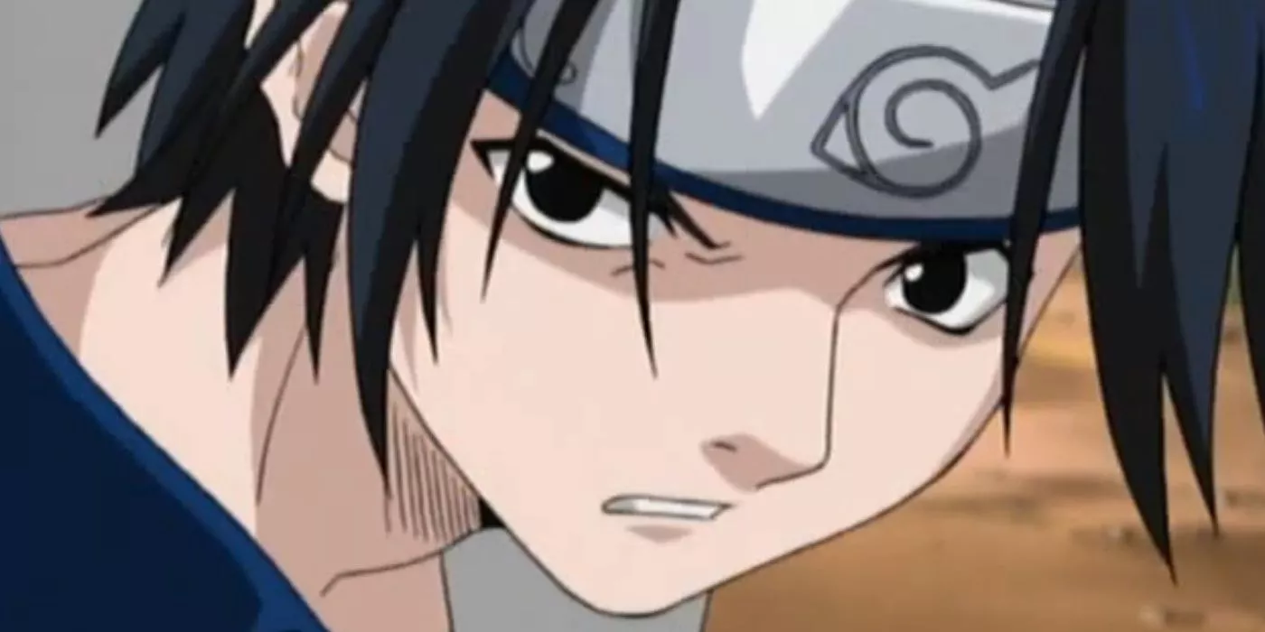 Sasuke Uchiha looks concerned