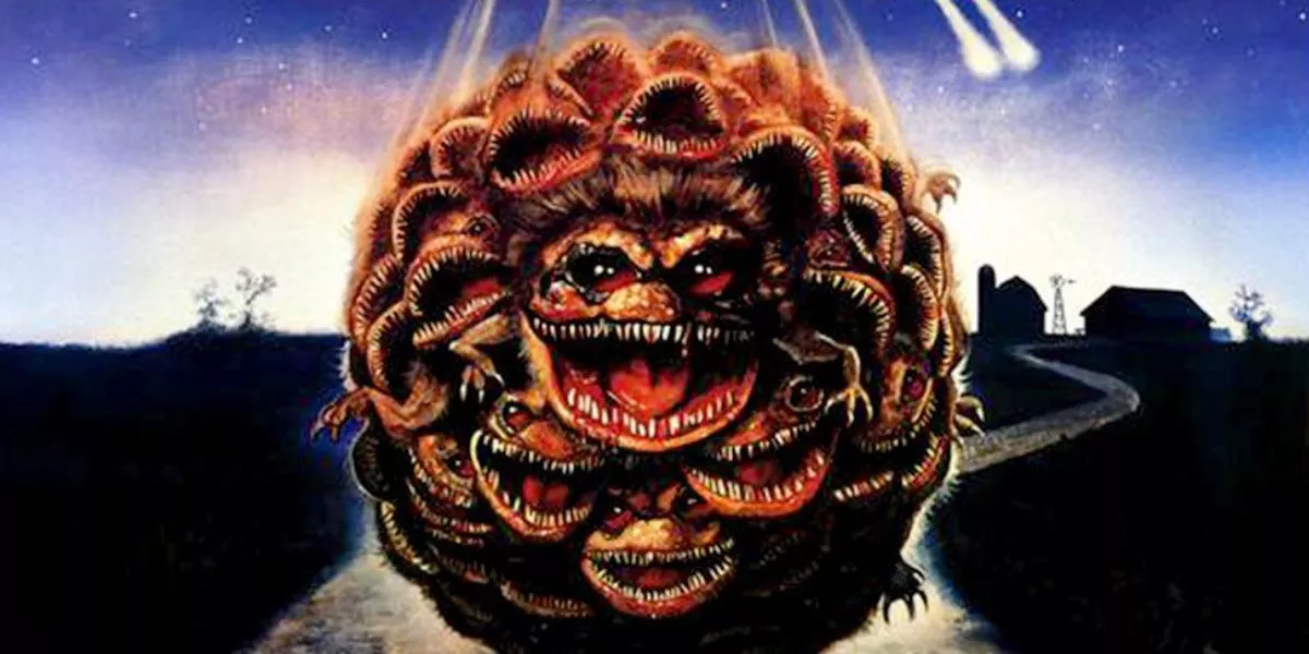 Giant Critterball full of smiling critters in Critters 2: The Main Course