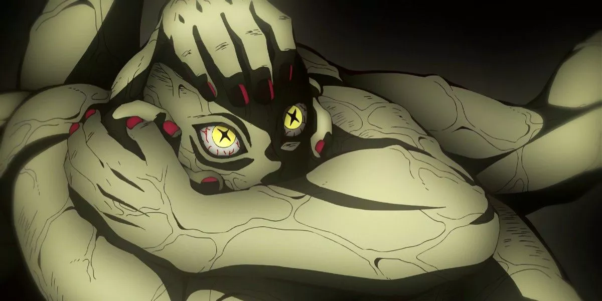 Hand Demon from Demon Slayer being creepy.