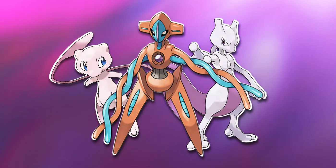 deoxys, Mew y Mewtwo