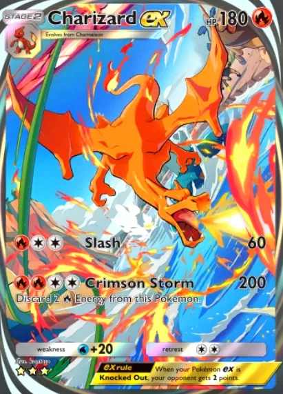 Charizard ex es un clásico fundamental de Pokémon.