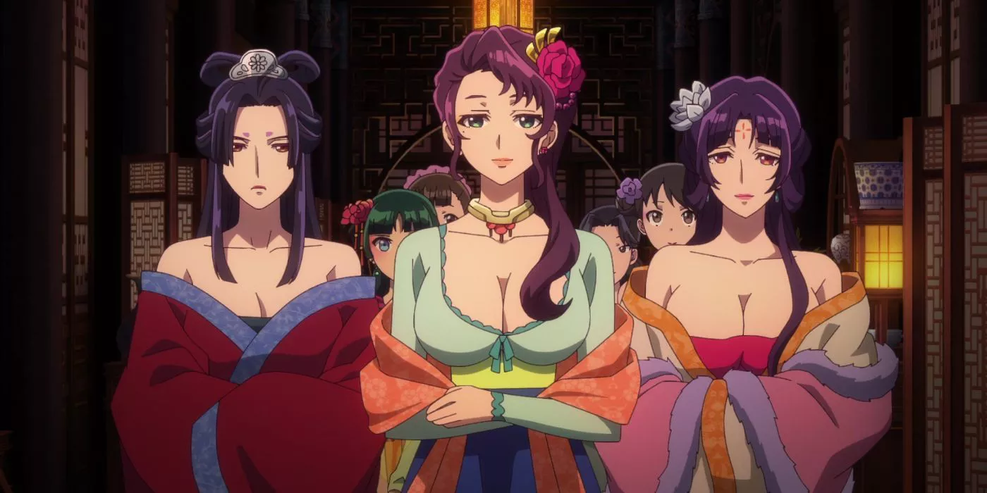 The Three Princesses of Verdigris House in The Apothecary Diaries.