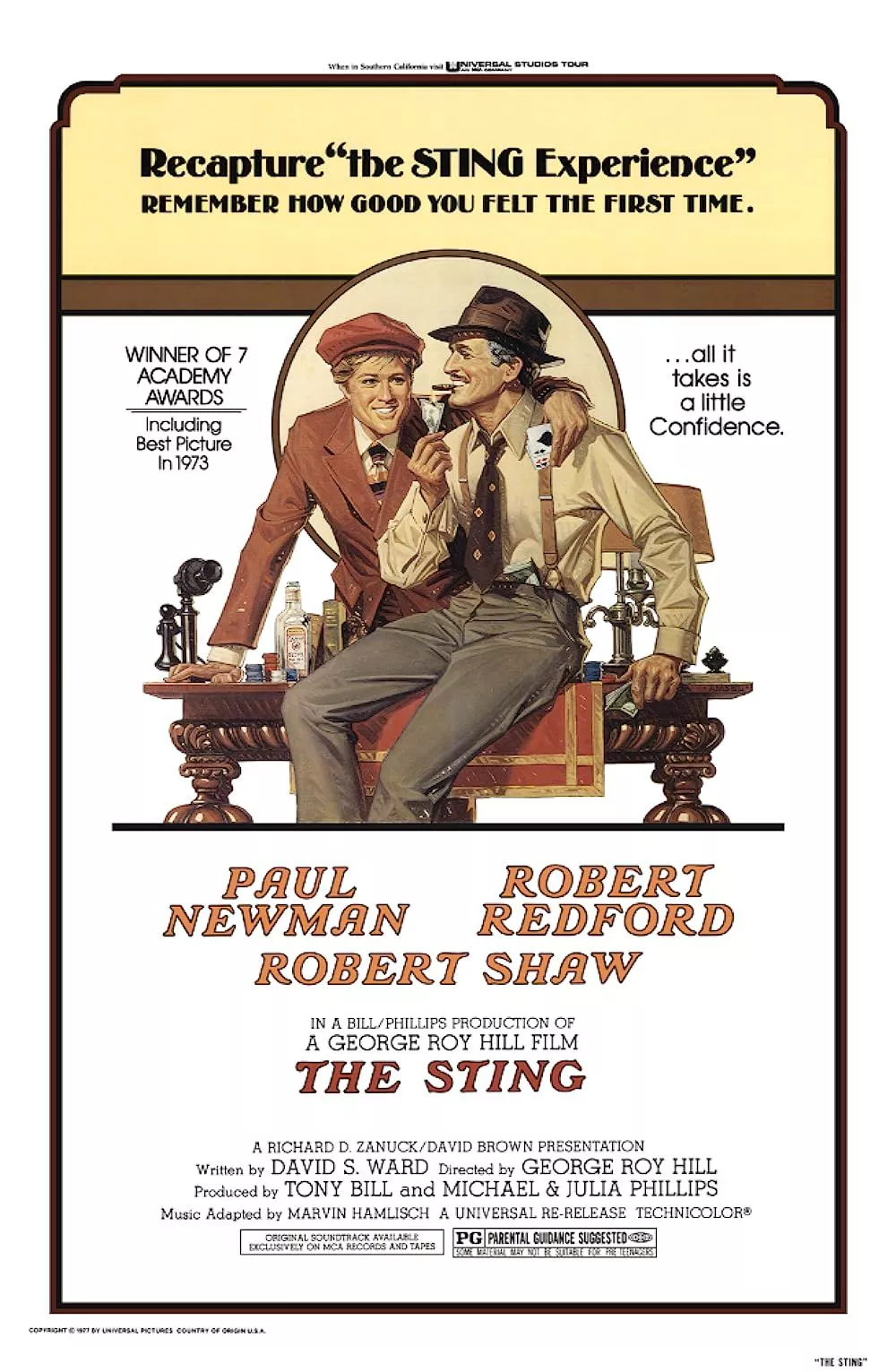 Paul Newman and Robert Redford in The Sting