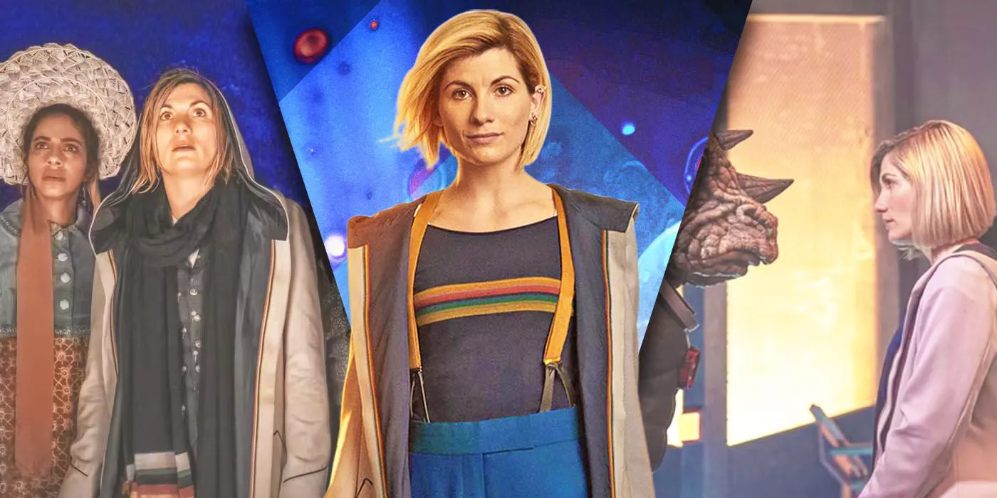 Imágenes divididas de Jodie Whittaker en Doctor Who