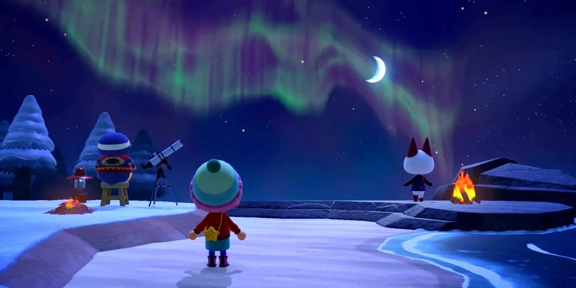 Animal Crossing: New Horizons dormido.