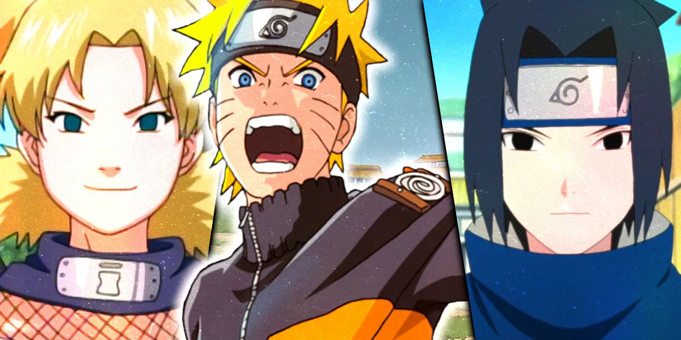 Temari, Naruto y Sasuke Uchiha