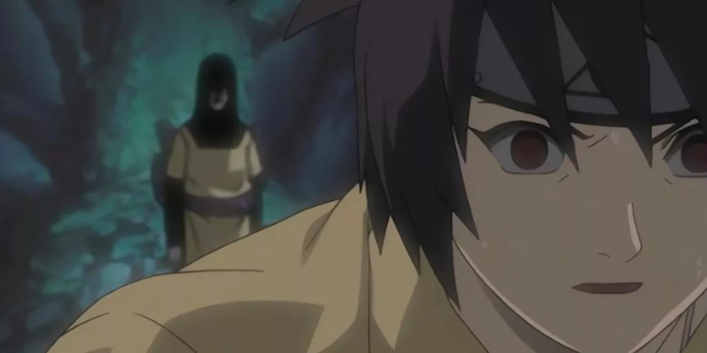 Anko Fighting Orochimaru in The Forest of Death