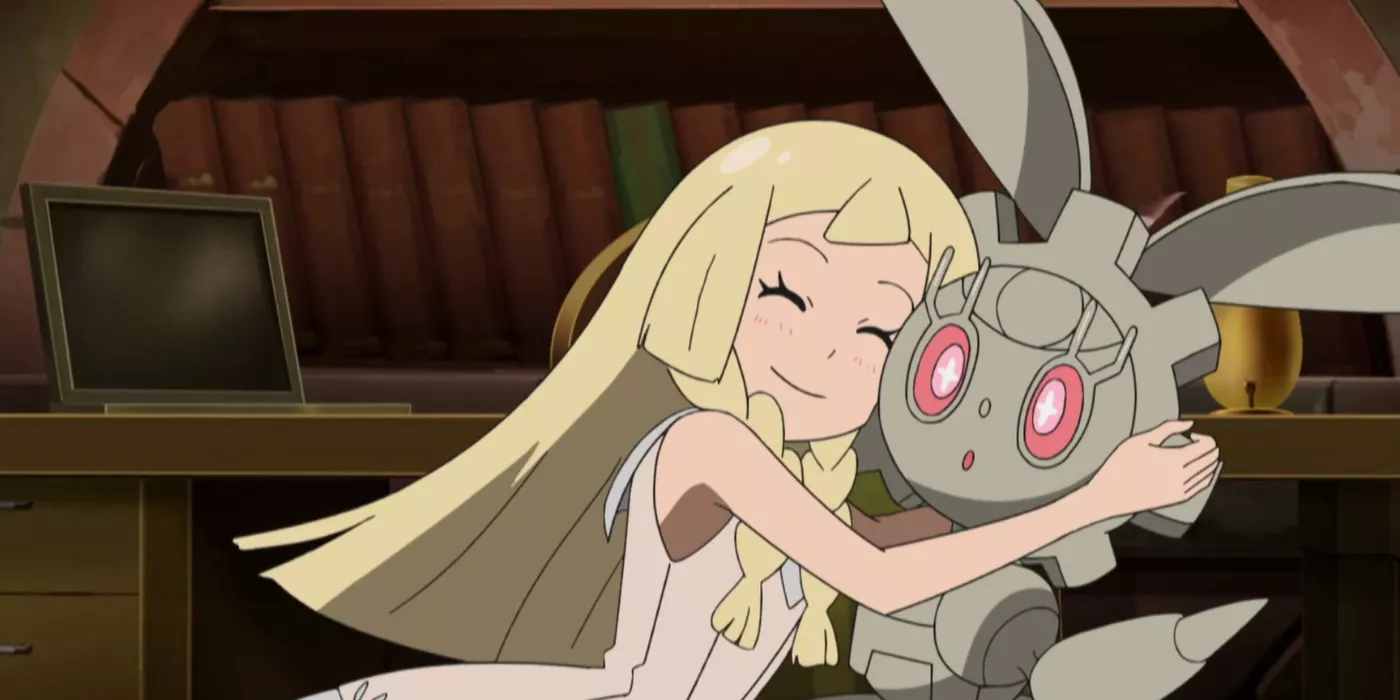 Lillie y Magearna de Pokémon Sol y Luna