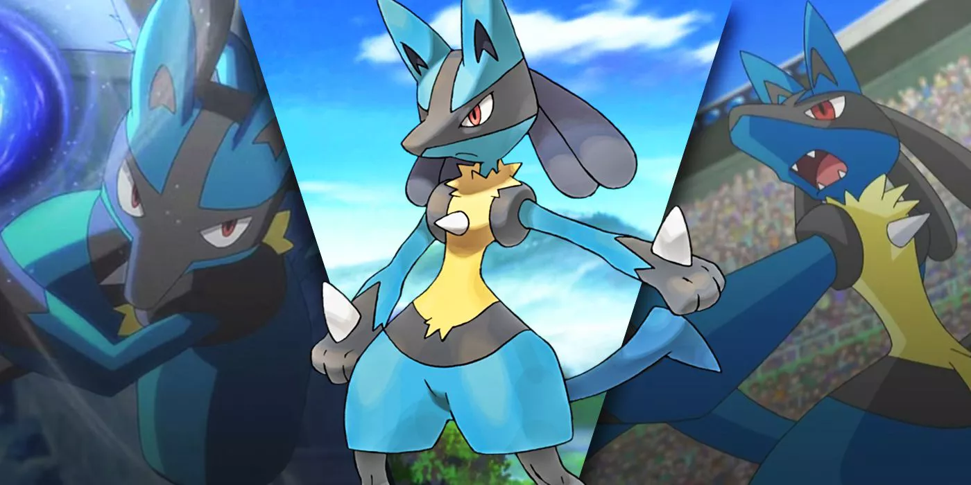 Imagen dividida de Lucario