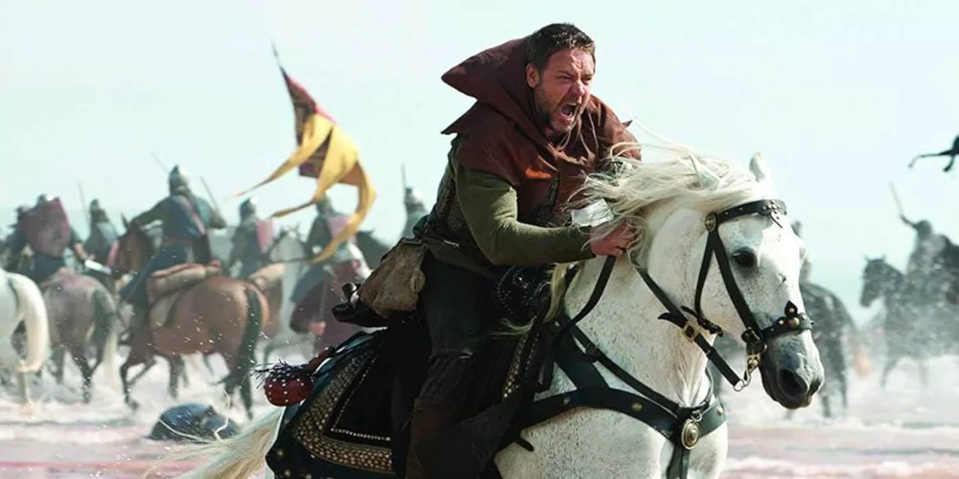 Russell Crowe como Robin Hood en Robin Hood