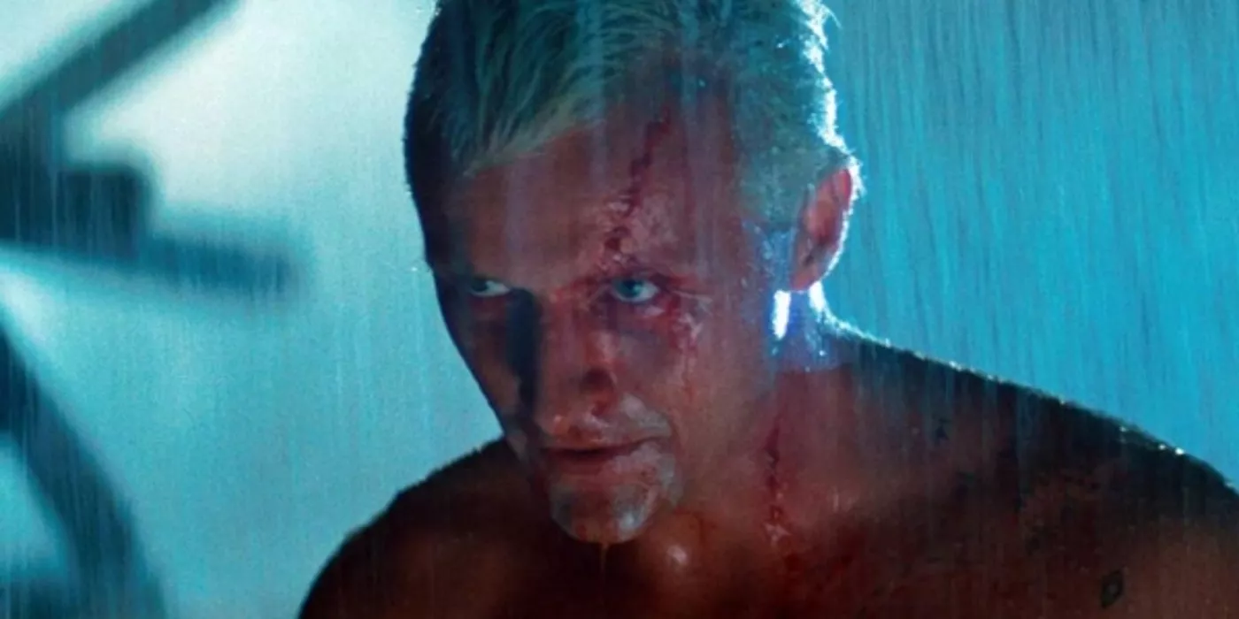 Rutger Hauer en la lluvia en Blade Runner