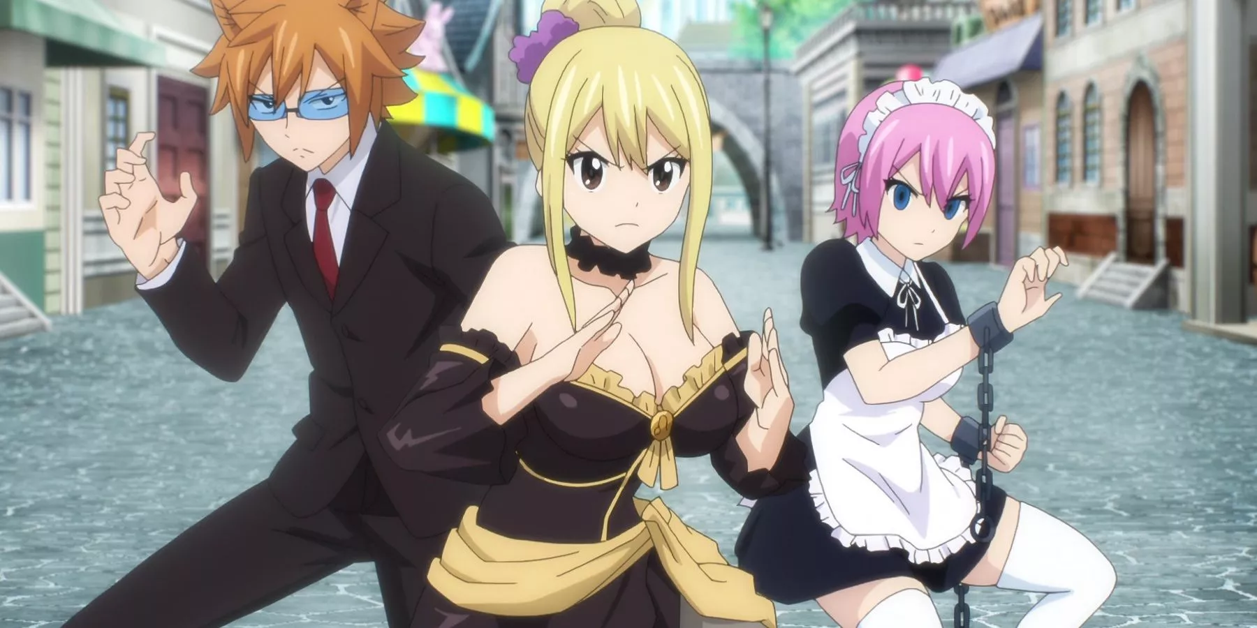 Lucy gets ready for battle alongside Leo and Virgo