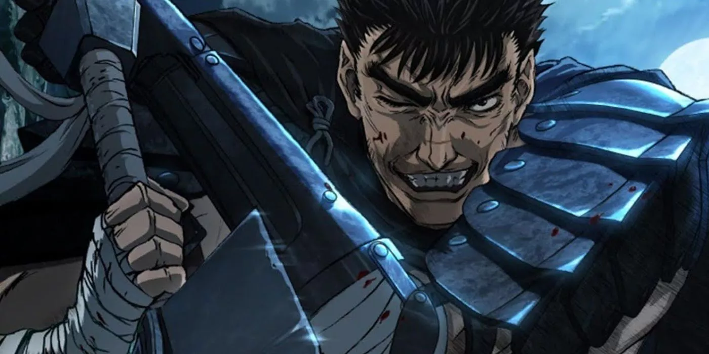 Guts wields the Dragon Slayer in Berserk (2016).