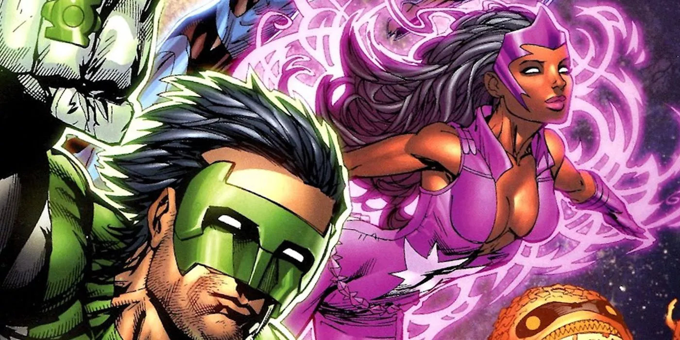 fatality as star sapphire with kyle rayner from new guardians