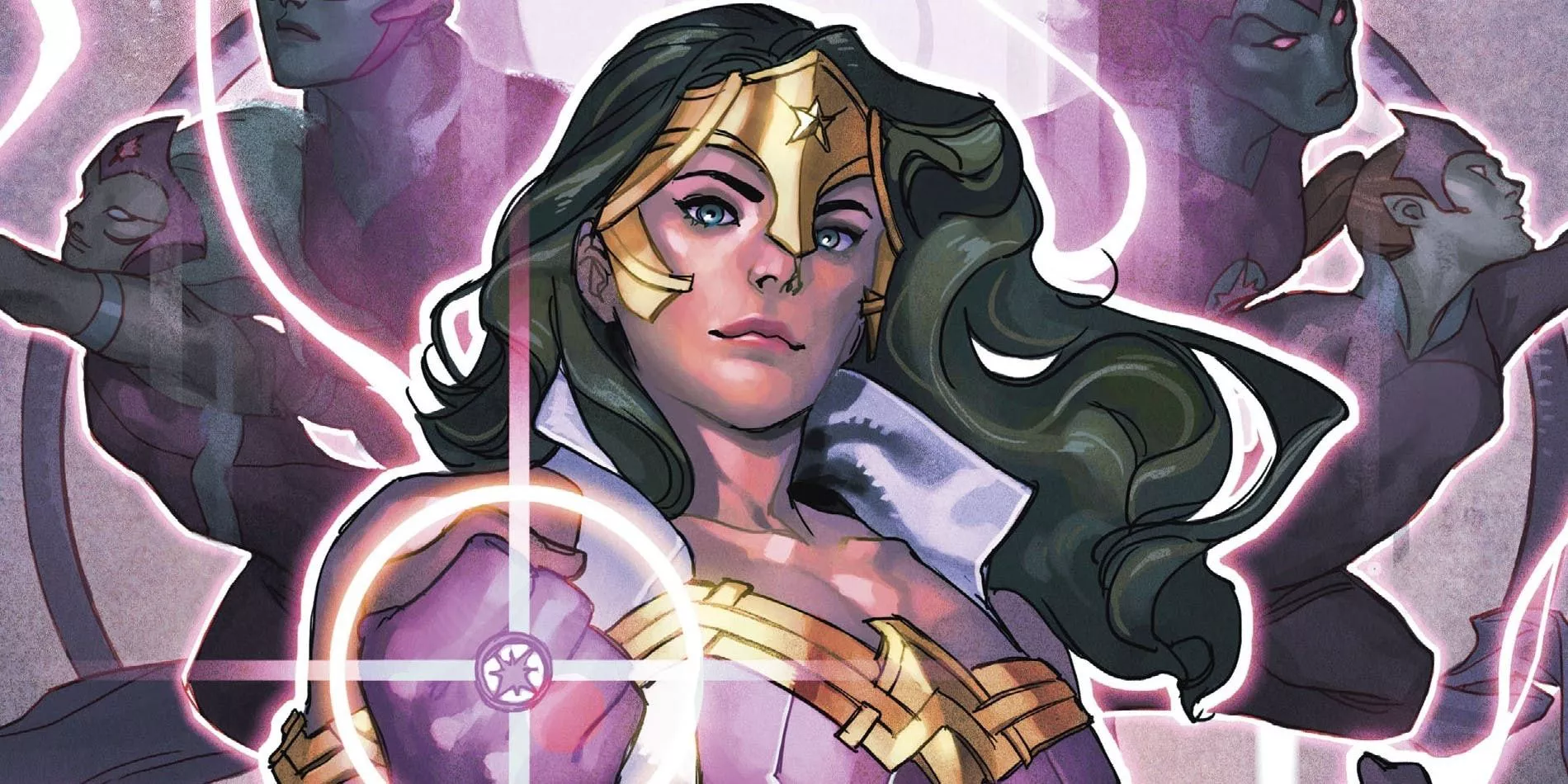 wonder woman wielding the star sapphire ring