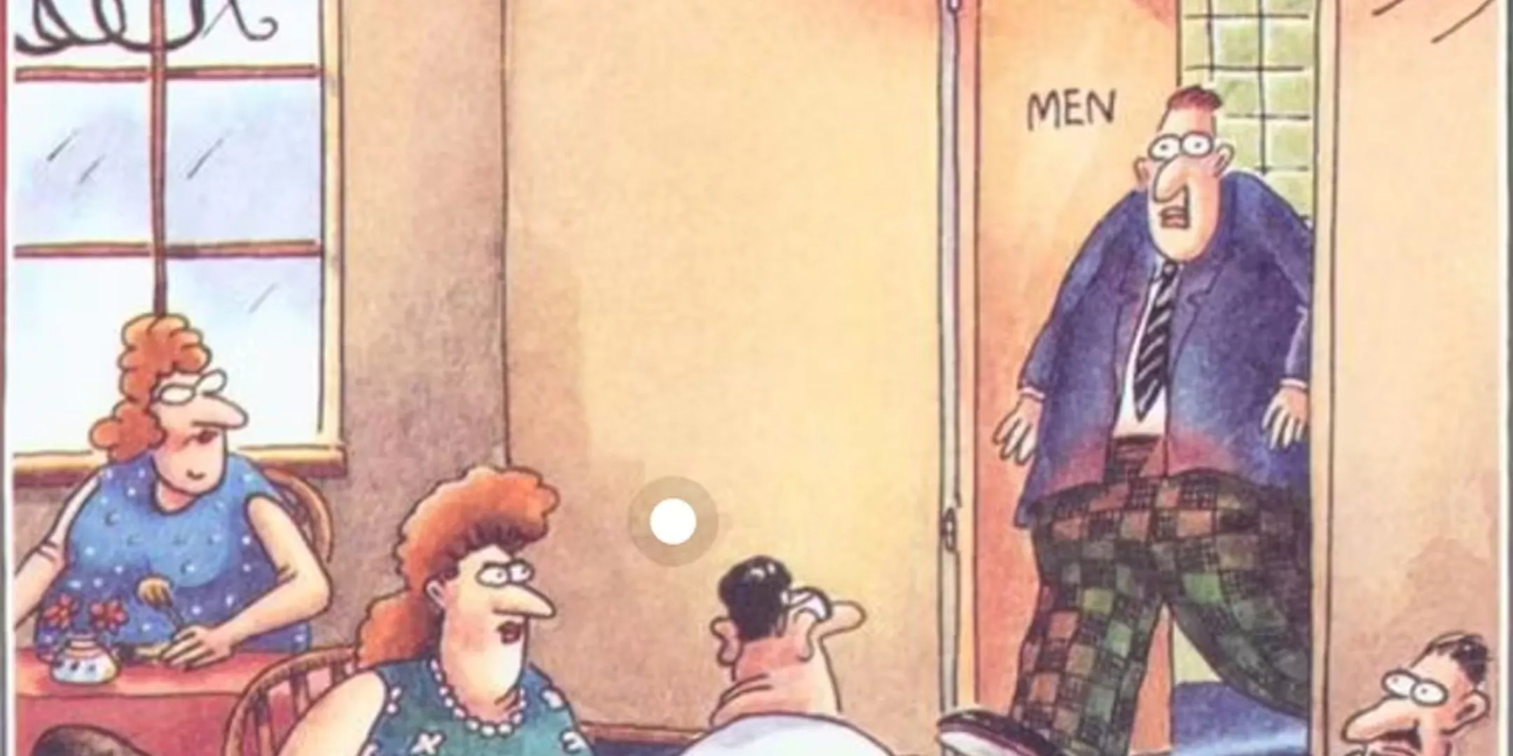 The Far Side didn't wash hands header