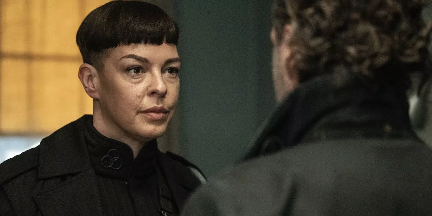 Jadis (Pollyanna McIntosh) habla con Rick Grimes (Andrew Lincoln) en The Walking Dead: World Beyond