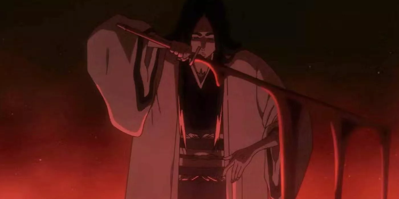 Retsu Unohana activa su Bankai en Bleach: Guerra Sangrienta de mil Años