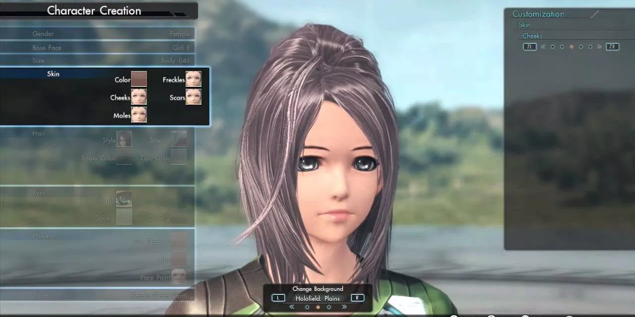 The character creator from Xenoblade Chronicles X