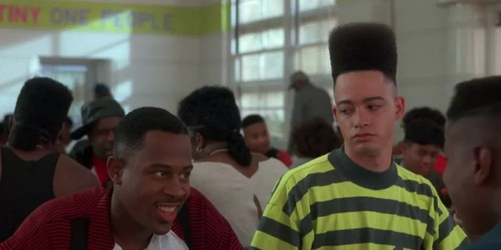 Christopher Reid and Martin Lawrence in House Party (1990)