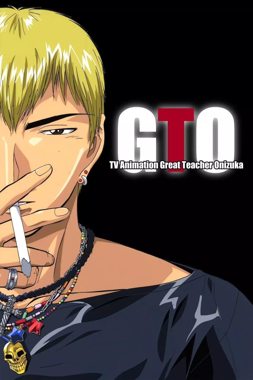 Onizuka fumando un cigarrillo en el póster de Great Teacher Onizuka