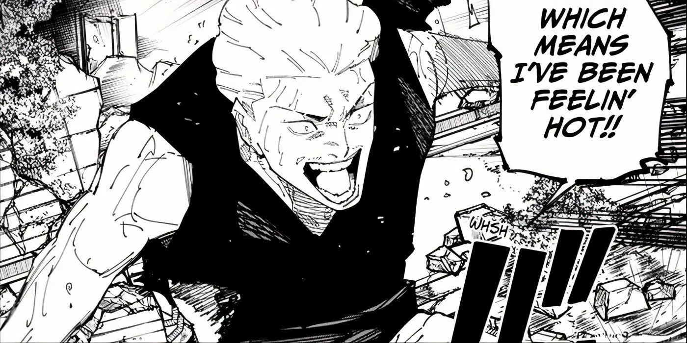 Uraume fighting Hakari in Jujutsu Kaisen manga