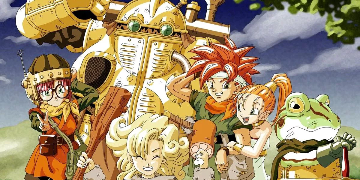 Arte oficial que representa a los personajes principales de Chrono Trigger