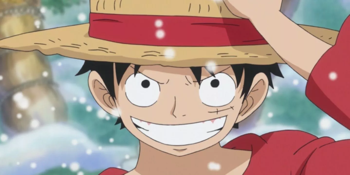 Luffy sonriendo y manteniéndose optimista, listo para el próximo desafío