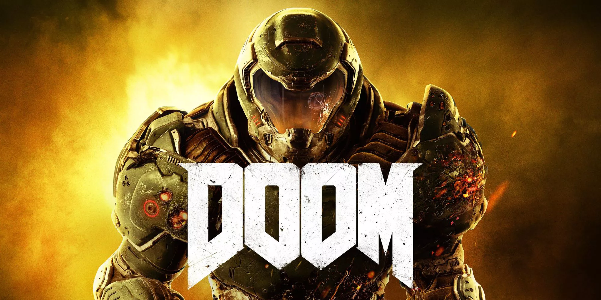 Doomguy on the cover for Doom (2016)